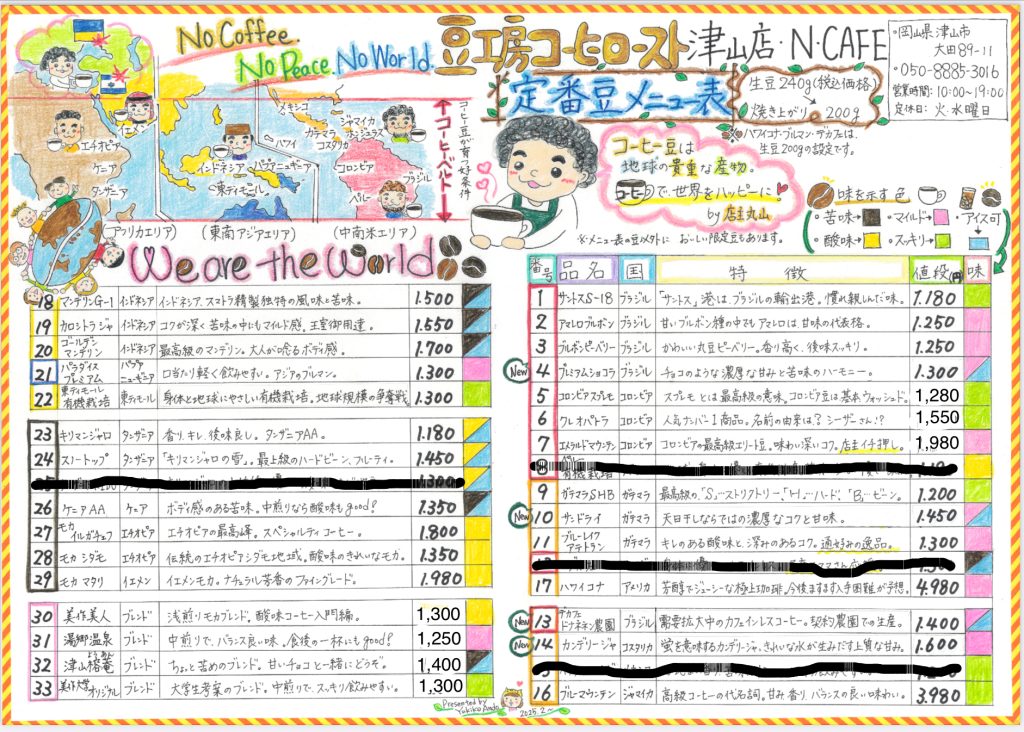 202５年になって生豆仕入れ価格が爆上がりなんです😢